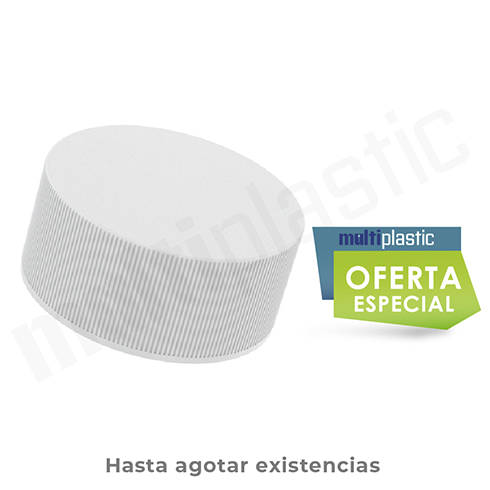 TAPA PLANA CON LINER R-22/400 BLANCO MLF